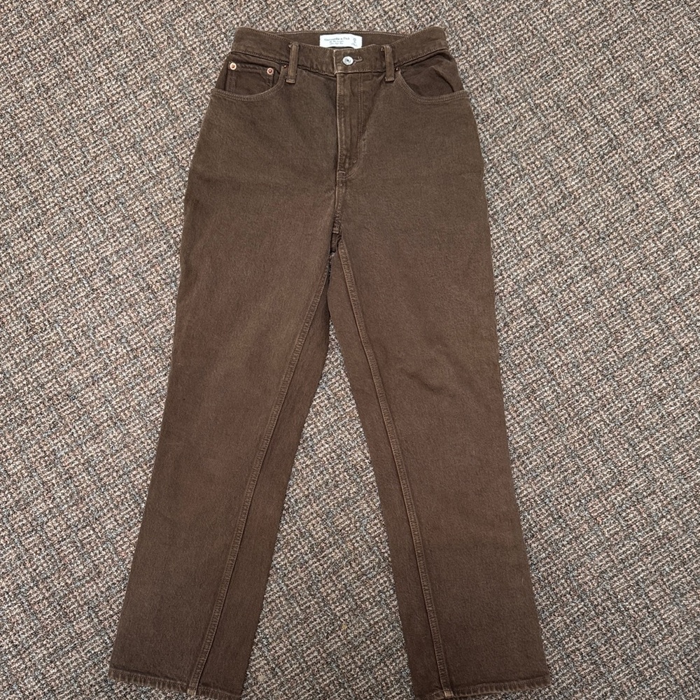 A&F 90s Straight Ultra High Rise